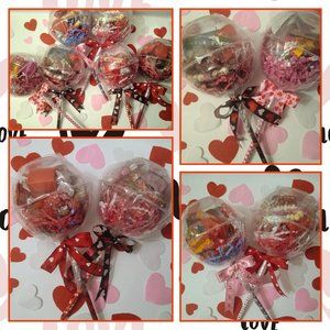 Personalized Valentine's Candy Filled Lollipops